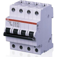 Автоматический выключатель 3P+N 1,6A (D) 10kA ABB S203MT