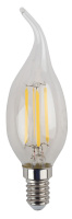 Лампа светодиодная филаментная свеча на ветру E14 170-265В 5Вт 2700К ЭРА