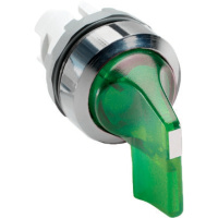 Переключатель M3SS4-21G (длинная ручка) зеленый 3-х позиционный с подсветкой с фиксацией ABB