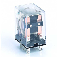 Реле промежуточное 2 конт. с LED инд. 5А 24В DC DEKraft ПР-102