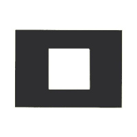 Рамка итальянский стандарт ITA 2 мод ABB NIE Zenit Антрацит N2472 AN