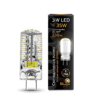 Лампа светодиодная капсульная GY6,35 185-265В 3Вт 2700К Gauss Лампа светодиодная капсульная GY6,35 185-265В 3Вт 2700К Gauss