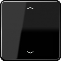 Накладка выключателя жалюзийного электронного нажимного с ДУ JUNG CD 500/CD plus Черный