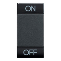 LivingLight Клавиша ON OFF 1 модуль, цвет антрацит Bticino