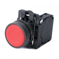 Systeme Electric Кнопка SB5 в сборе модульная 22мм красная с возвратом пластик 1НЗ