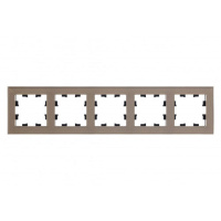 SE AtlasDesign Рамка 5-постовая органическое стекло Шампань Nature