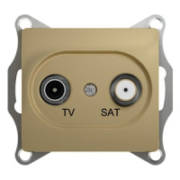 Розетка TV-SAT оконечная 1dB Systeme Electric Glossa Титан