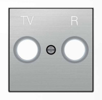 Накладка розетки TV-R ABB NIE Sky Нержавеющая сталь 8550 AI