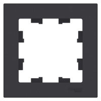 Рамка 1-постовая Schneider Electric AtlasDesign Карбон