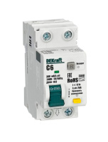 DEKraft ДИФ-103 Дифавтомат 1P+N 6А 300мА A (C) 6кА