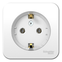 Розетка с заземлением без шторок накладного монтажа с изолирующей пластиной 16A 250В Systeme Electric Blanca Белый