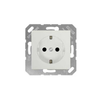 Розетка со шторками 2К+З 16 А 250В~, Белый Jung Eco Profi