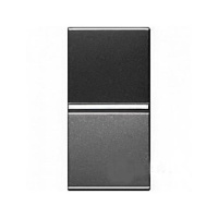 Выключатель 1-клавишный 1 мод ABB NIE Zenit Антрацит N2101 AN