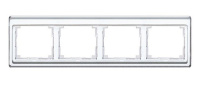 Рамка 4-постовая горизонтальная Jung SL 500 Белый