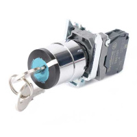 Systeme Electric Переключатель SB4 в сборе модульный 22мм 2 позиции с фиксацией ключ 1пол 1НО