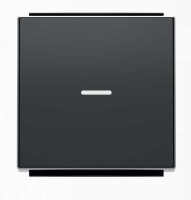 Клавиша 1-ая с линзой подсветки ABB NIE Sky Черный бархат 8501.3 NS