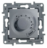 Регулятор теплого пола с датчиком температуры Legrand Etika Алюминий