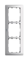 Рамка 3-постовая вертикальная Legrand Galea Life Тертый Алюминий/Metal Brushed Aluminium