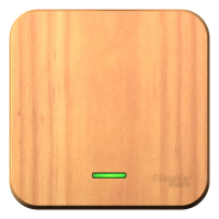 Выключатель 1-клавишный накладного монтажа (cхема 1) с подсветкой 10A 250B Systeme Electric Blanca Ясень