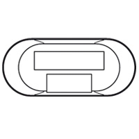 Накладка коммутатора RJ45 Ethernet 10/100 base T Legrand Celiane Белый