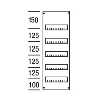 Пластрон с прорезями DIN125мм 750х250мм, 5рядов ABB