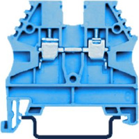 Клеммник на DIN-рейку 2,5мм.кв. (синий); AVK2.5 Klemsan