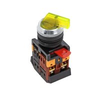 Переключатель 2P желтый с подсветкой 380В NO+NC EKF PROxima ANLC-22