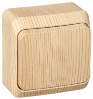 Выключатель 1-клавишный накладного монтажа 10A (схема 1) IP20 SE Этюд Дача Сосна