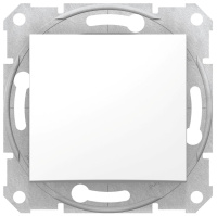 Выключатель 1-клавишный 10A Schneider Electric Sedna Белый