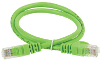 Коммутационный шнур (патч-корд), кат.6 UTP, 1м, зеленый ITK