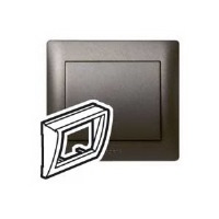 Накладка розетки информационной RJ45 STP Legrand Galea Life Темная Бронза