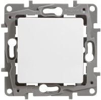 Выключатель 1-клавишный 10A винтовой зажим Legrand Etika Белый