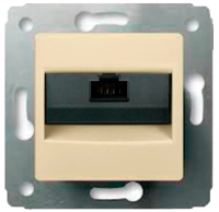 Розетка информационная RJ45 кат.6 UTP Legrand Cariva Слоновая кость