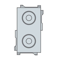 Вставка 34x68мм на 10вводов d4-10мм ABB IS2