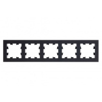 SE AtlasDesign Рамка 5-постовая Металл Оникс Nature