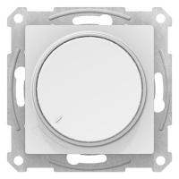 Светорегулятор (диммер) поворотно-нажимной 630Вт механизм Schneider Electric AtlasDesign Белый