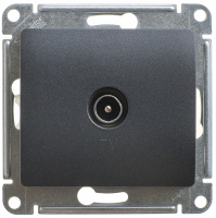 Розетка TV проходная 4DB Systeme Electric Glossa Антрацит