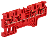 ARMAFIX Клемма пруж. Push In CP-MC 4 выв. 4мм2 красная IEK