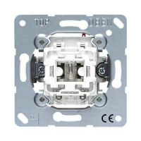 Переключатель 1-клавишный 10A в сборе (без рамки) JUNG EcoProfi Белый