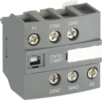 Блок контактный дополнительный CAT4-11MRT для контакторов AF..RT и NF..RT ABB