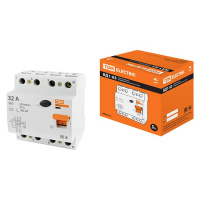 Устройство защитного отключения 4P 32A тип AC 100mA TDM ВД1-63
