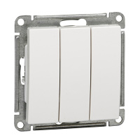 W59 3-клавишный Выключатель, 10АХ, механизм, белый Schneider Electric