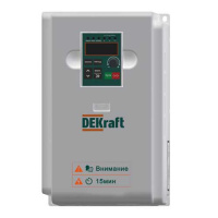 DEKraft Преобразователь частоты DEKV060-7.5/11кВт 3 фазы 380В с торм. модулем