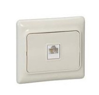 Розетка Kaptika Слоновая кость Розетка информационная RJ45 кат.5e UTP