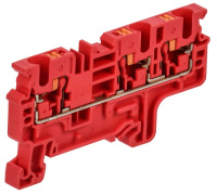 ARMAFIX Клемма пруж. Push In CP-MC 3 выв. 4мм2 красная IEK