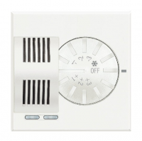 Термостат комнатный с переключателем режимов C-NO-контакт 2A 2 мод Bticino Axolute Белый