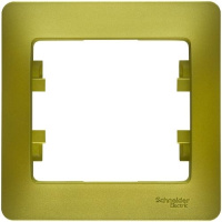 Рамка 1-постовая Systeme Electric Glossa Фисташковый