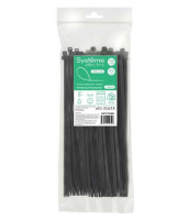 Systeme Electric Стяжка кабельная нейлоновая 370х4.8 Чёрная (100шт) в пакете с замком ЗИП-ЛОК