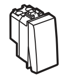 Кнопка 10A, 1P-NC Bticino Living Light Антрацит
