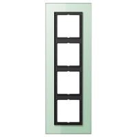 Рамка 4-постовая Jung LS plus Стекло Матовый